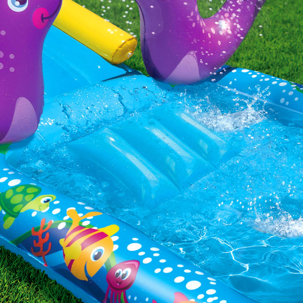 Banzai Inflatable Outdoor My First Water Slide & Splash Pool with Seal